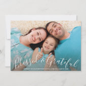 賛美&感謝クリスマスホリデーおもしろい写真 シーズンカード (正面)