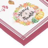 賛美&感謝感謝水カラー秋 ショートテーブルランナー (コーナー)