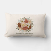 賛美&感謝 – 素朴フローラLumbar Throw Pi ランバークッション (正面)