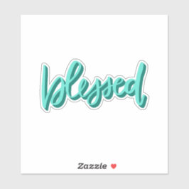 賛美 – 手書き文字 シール