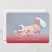 賛美|男の赤ちゃん誕生の告知 案内状 (裏面)