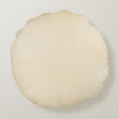 賛美-秋パンプキンとピンクの花 ラウンドクッション (裏面)