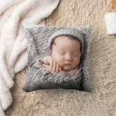 賛美 |重ねエレガント合わせ写真のスクリプト クッション (ブランケット)