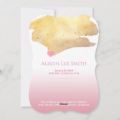 "賛美"金箔の写真誕生のお知らせ シーズンカード (裏面)