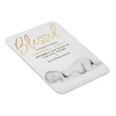 "賛美"金箔の写真誕生のお知らせ マグネット (右側)