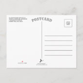 「賛美」銀箔フォト誕生のお知らせ 案内ポストカード (裏面)