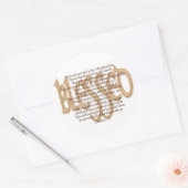 賛美Beatitudes ラウンドシール (封筒)