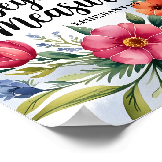 賛美Beyond Measure - Christian Wall Art ポスター (角)