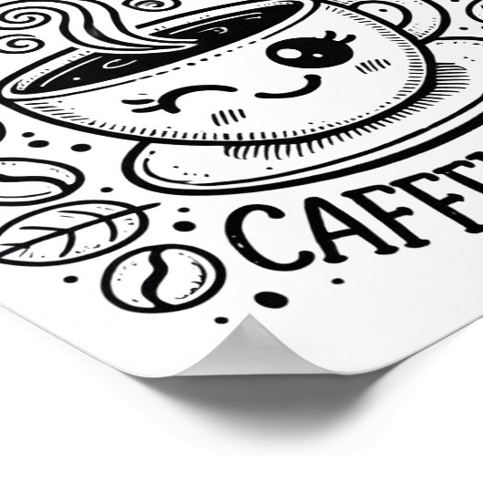 賛美Caffeinated Digital Download ポスター (角)