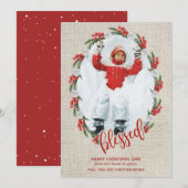 賛美Christmas写真 シーズンカード (正面/裏面)