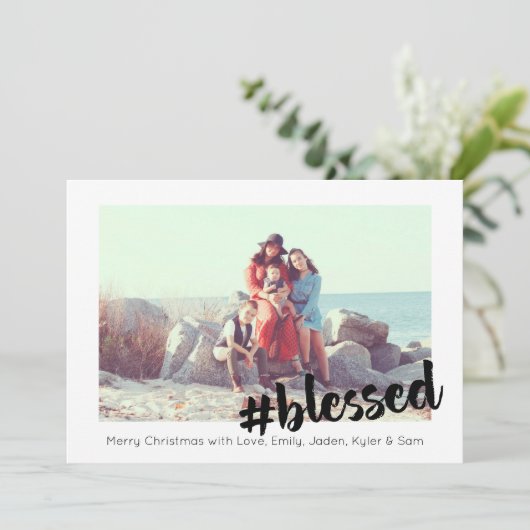 賛美Christmas Photo Card カード (スタンド正面)