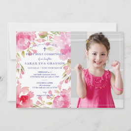 賛美Folids First Holy Communion写真 招待状