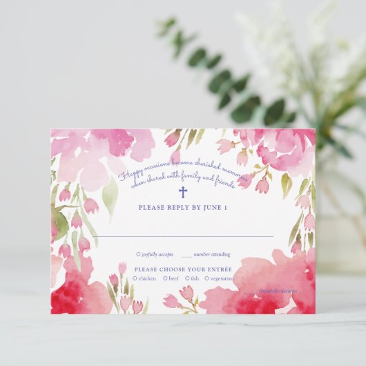 賛美Folids Response Card 招待状 (スタンド正面)