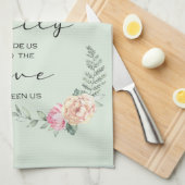 賛美Food Before Us Kitchen祈りの言葉 キッチンタオル (四つ折り)