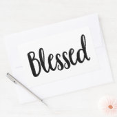 賛美Gospelグラフィック美学キリスト教引用文 長方形シール (封筒)
