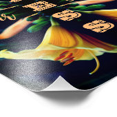 賛美Home Lily Flower抽象芸術8x10 フォトプリント (角)