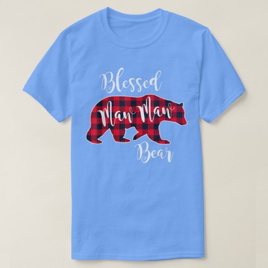 賛美Maw Maw Bear Buffalo Check Plaid Pattern M Tシャツ (デザイン正面)