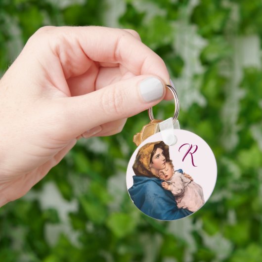 賛美Mother Customizable祈りの言葉(Monogram搭載) キーホルダー (手)