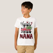 賛美Nana Red-plaid Christmas Tシャツ (正面フル)
