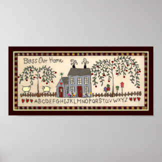 賛美OUR HOME初期の素朴～Home Decor Art ポスター