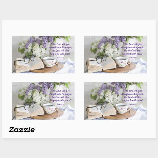 賛美Peace Rectangularシール 長方形シール (シート)