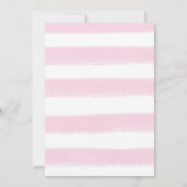 賛美Pink Photo Script Personalize誕生 案内状 (裏面)