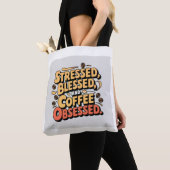 賛美Stress & Coffee Tote Bag トートバッグ (クローズアップ)