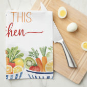 賛美This Kitchen – フレッシュ製品装飾品 キッチンタオル (四つ折り)