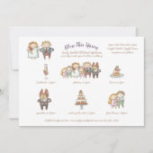 賛美This Union - Cute Wedding Invite/Program 招待状 (正面)
