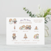 賛美This Union - Cute Wedding Invite/Program 招待状 (スタンド正面)