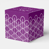 賛辞と会社の紫のサンプルギフトボックス フェイバーボックス (裏面サイド)