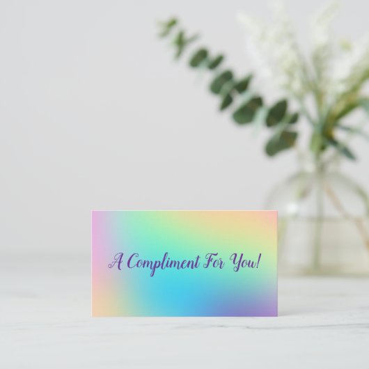 賛辞カード 名刺 (スタンド正面)