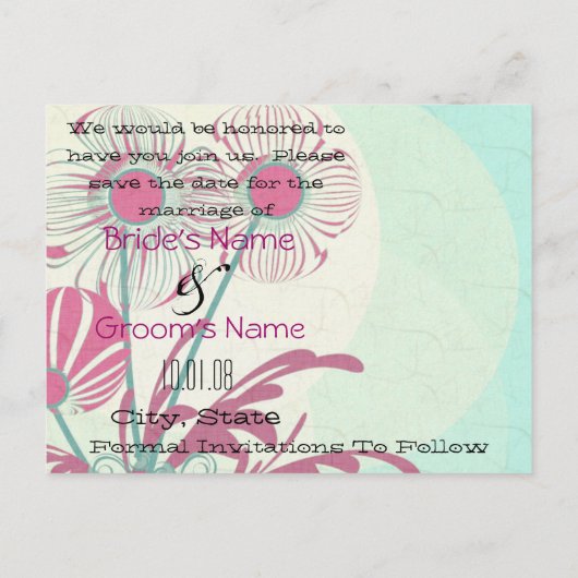 賞の受賞者を保存する 案内ポストカード (裏面)