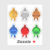 賞フェイク/証明書シールのリボン(6ClrsPlain) シール (シート)