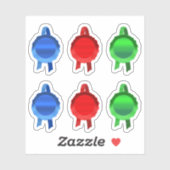 賞フェイク/証明書シールリボン（プレーンBRG） シール (シート)