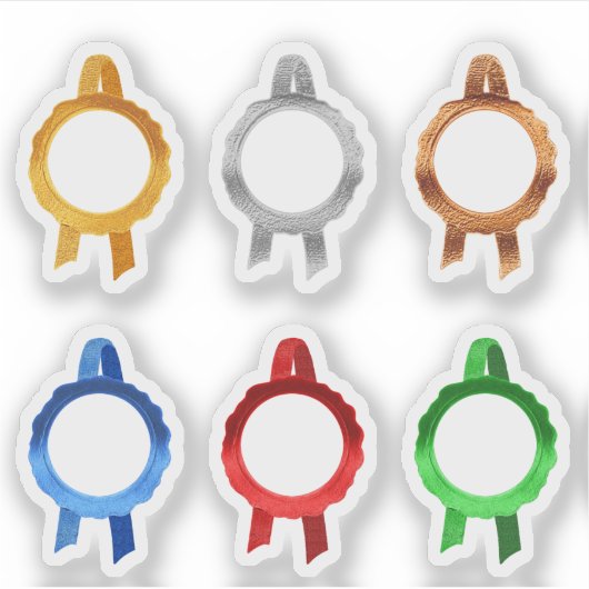 賞フェイク/証明書シールリボン(6ClrHollow) シール (正面)