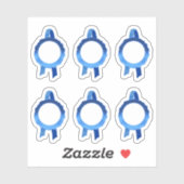 賞フェイク/証明書シールリボン(Blue Hollow) シール (シート)