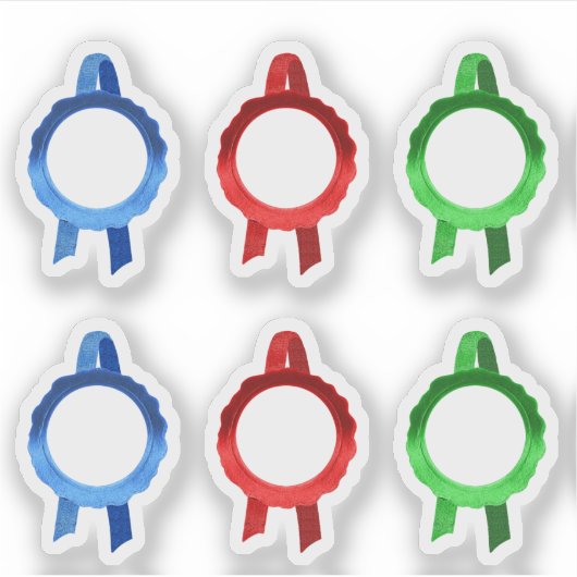 賞フェイク/証明書シールリボン(BRG Hollow) シール (正面)