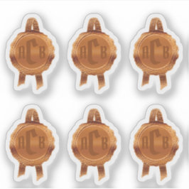 賞フェイク/証明書シールリボン(BronzeInitial) シール