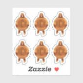 賞フェイク/証明書シールリボン(BronzeInitial) シール (シート)