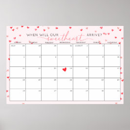 賞味期限を推測する少し甘い赤ちゃんシャワー ポスター