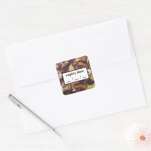 賞味期限 スクエアシール (封筒)