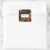 賞味期限(食品ステッカー使用) スクエアシール (バッグ)