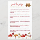 賞品の赤ちゃんシャワーゲームウッドランド・キノコを渡す (正面)