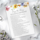 賞品を渡す |ボーブライダルシャワーゲームカード 招待状