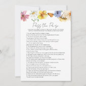 賞品を渡す |ボーブライダルシャワーゲームカード 招待状 (正面)