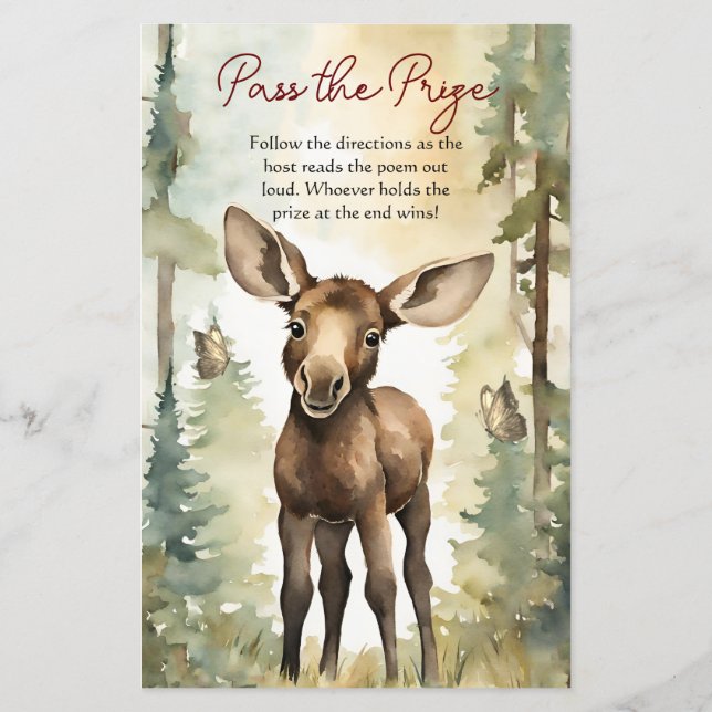 賞品ゲームかわいいベビームース赤ちゃんシャワー (裏面)