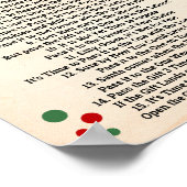 賞歌クリスマスゲームのサインを渡す ポスター (角)