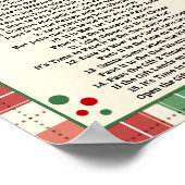 賞歌クリスマスゲームプレイドサインを渡す ポスター (角)