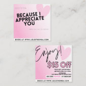 賞状カード スクエア名刺 (正面/裏面)